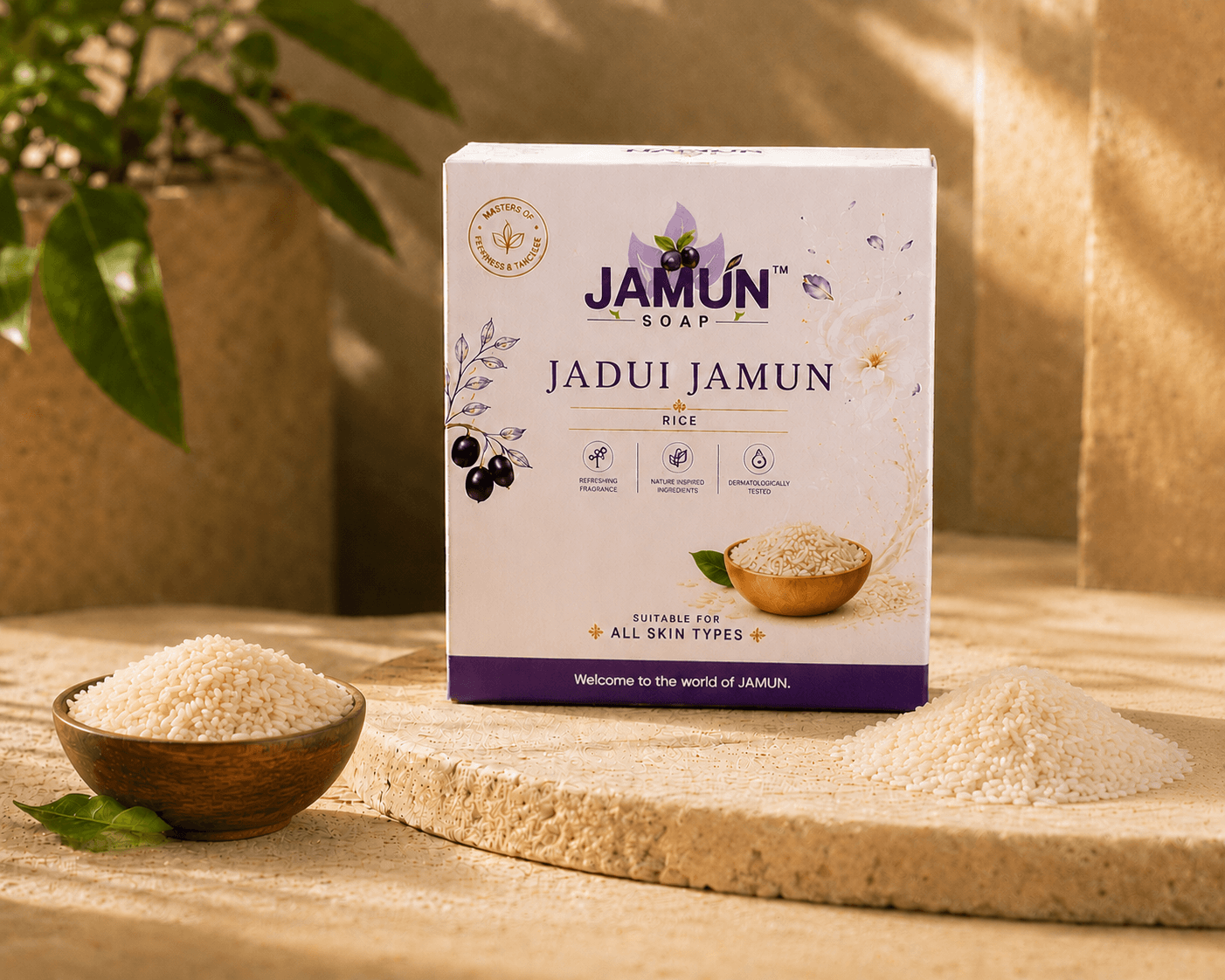 Natural Organic Rice Grains Skincare Radiance